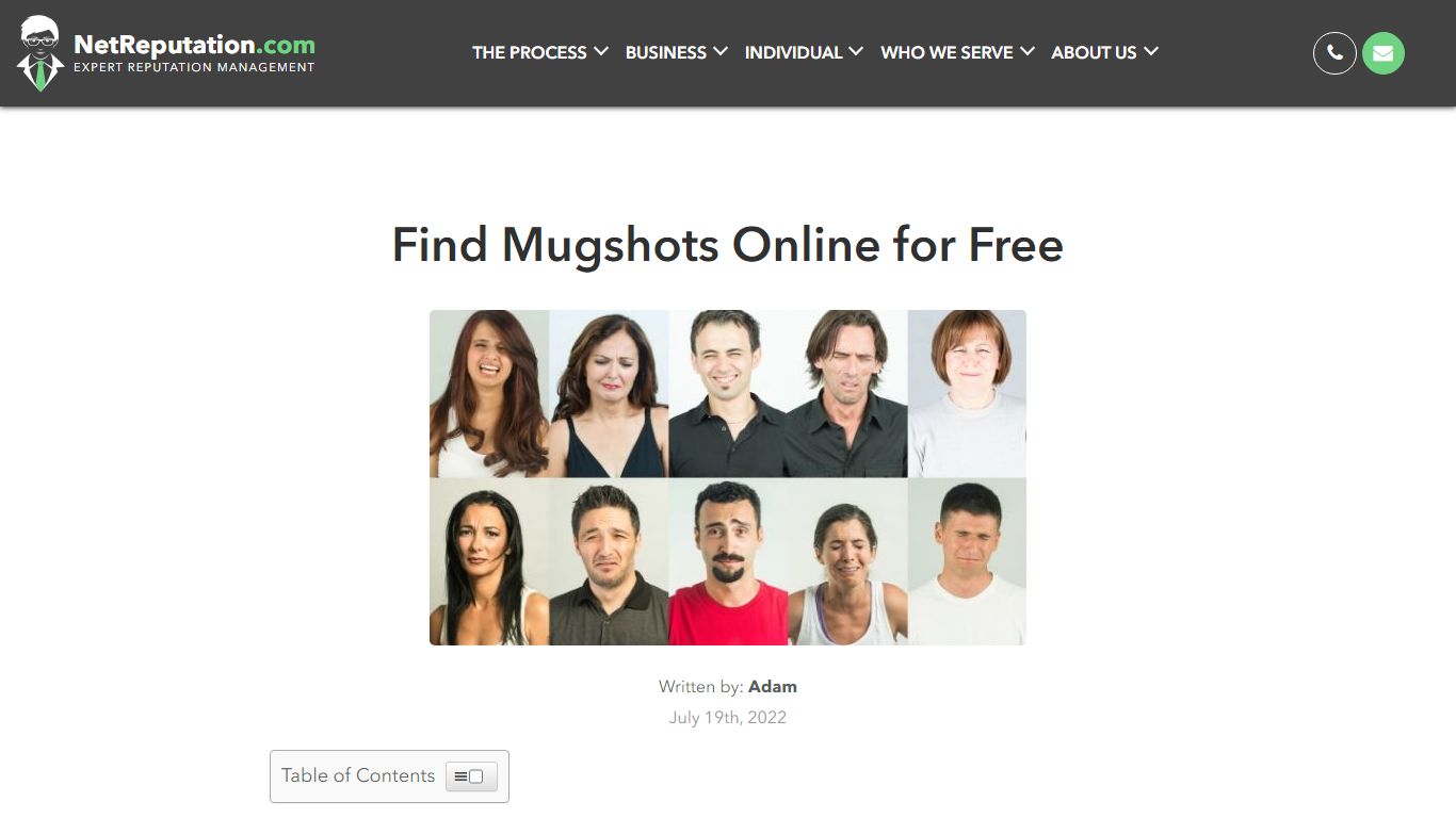 Find Mugshots Online for Free | NetReputation